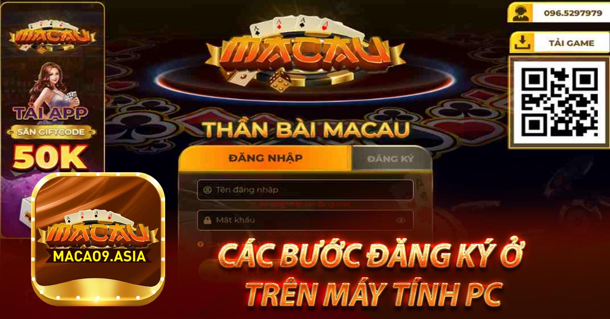 Các Bước Đăng Ký ở Trên Máy Tính PC