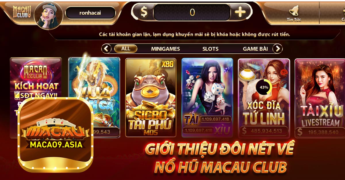 Giới thiệu đôi nét về Nổ hũ Macau Club